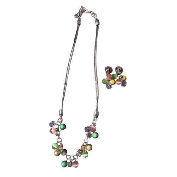 Brighton Rare COLORMIX Colorful Enamel Necklace (19” Length) & Earrings Set - Picture 1 of 6